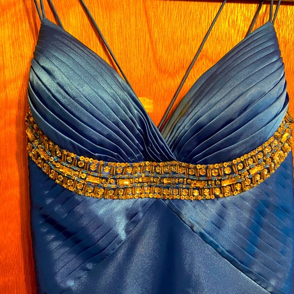 Royal blue prom dress / evening gown - Picture 5 of 11